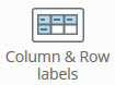 Tables - column and row labels element icon